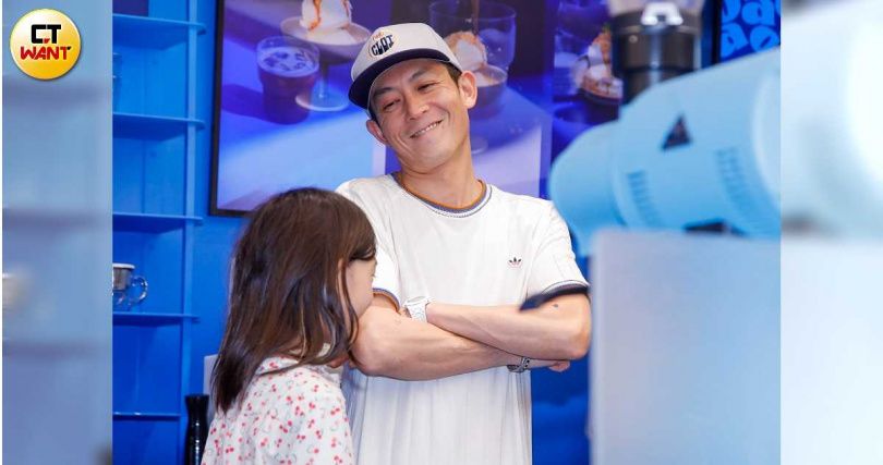 陳冠希帶女兒來台出席活動。（圖／趙文彬攝）