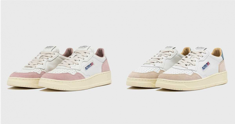 Medalist皮革拼接麂皮休閒鞋(粉)/7,880元,Medalist皮革拼接麂皮休閒鞋(藍)/7,280元(圖/品牌提供)