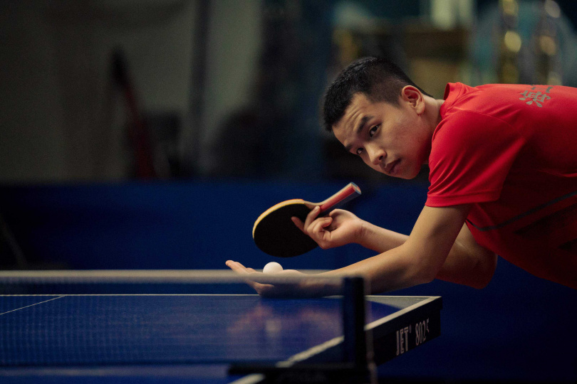 &nbsp;陳泰河在《青春的回擊殺球》飾演桌球選手。（圖／金穗獎提供）