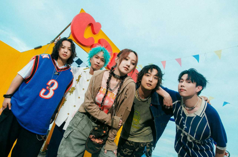 粗大Band的新歌與嘻哈才女E1and合作。(圖/粗大Band提供)