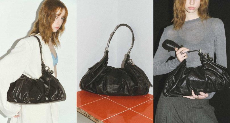 ROBINMAY 1840 抓皺肩背包(頭層皮)/3,980元(圖/品牌提供)