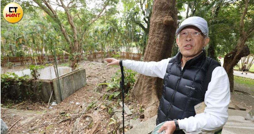 原貌文化協會理事長林啟生守護士林官邸並擔任導覽志工近30年，儘管他的政治意識形態偏向「台派」，卻對保存先總統蔣公一家遺址是執著異常，他強調只要是重要的文資，不分黨派都該保存下來。（圖／方萬民攝）