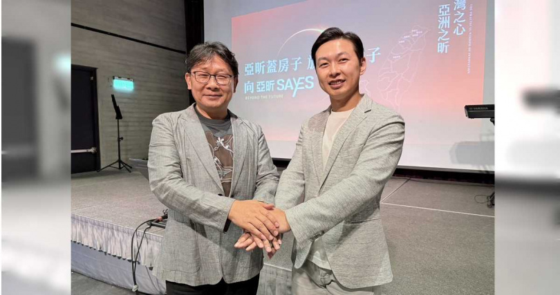 亞昕在林口長期深耕又被稱為「林口王」。圖為亞昕集團總裁姚連地(左)與董事長姚政岳(右)父子檔。(圖/報系資料庫)