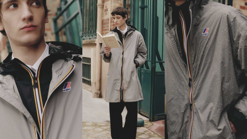 K-WAY Le Vrai 4.0 Eiffel East長版風雨衣/7,300元(圖/品牌提供)
