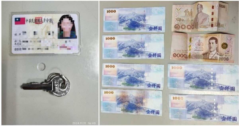 警方協助張女找回現金、證件及住家鑰匙。（圖／翻攝畫面）