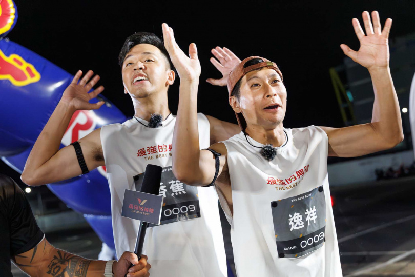 「瘋神無雙」的香蕉與逸祥,驚喜組隊參加男雙賽事。(圖/好看娛樂提供)