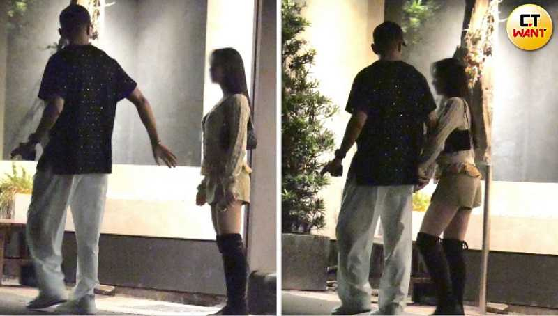 祝釩剛急著伸出手來要牽女生。(圖/本刊攝影組)