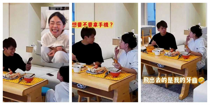 「蔡阿嘎冷靜拿起手機拍攝,笑稱專業YouTuber第一反應就是先拍照。