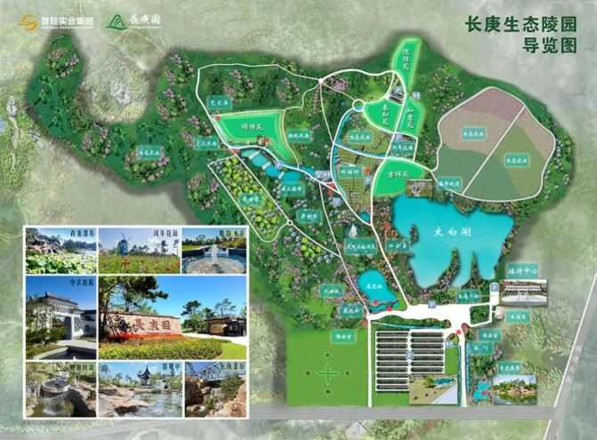 大陸吉林省四平市伊通滿族自治縣1處名為「長庚生態園」的項目，近日被揭露涉嫌違規開發營利性墓地。（圖／翻攝自央廣網）