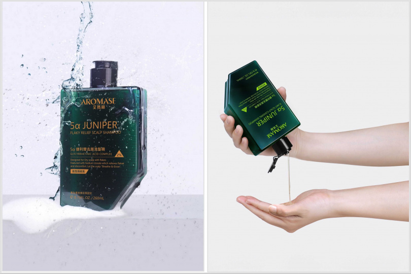 AROMASE 5α捷利爾去屑洗髮精（油性頭皮屑） 260ml / 480元；AROMASE 5α捷利爾去屑洗髮精（乾性頭皮屑） 260ml / 480元 （圖/品牌提供）