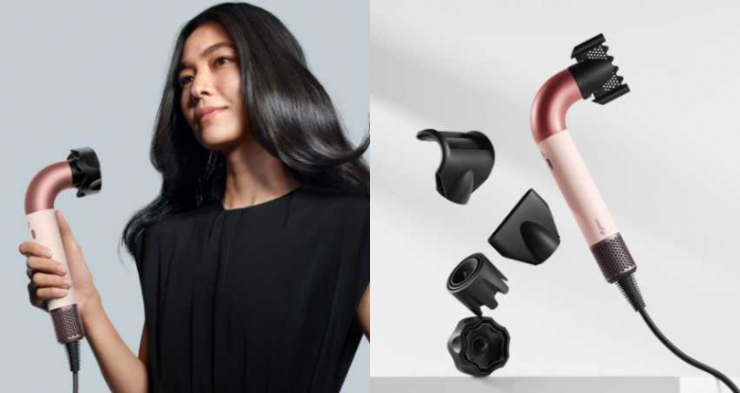 官方釋出的櫻花粉色吹風機實在太可愛，是許多人準備送給媽媽的色選。（圖／擷取自 dysonbeauty IG）