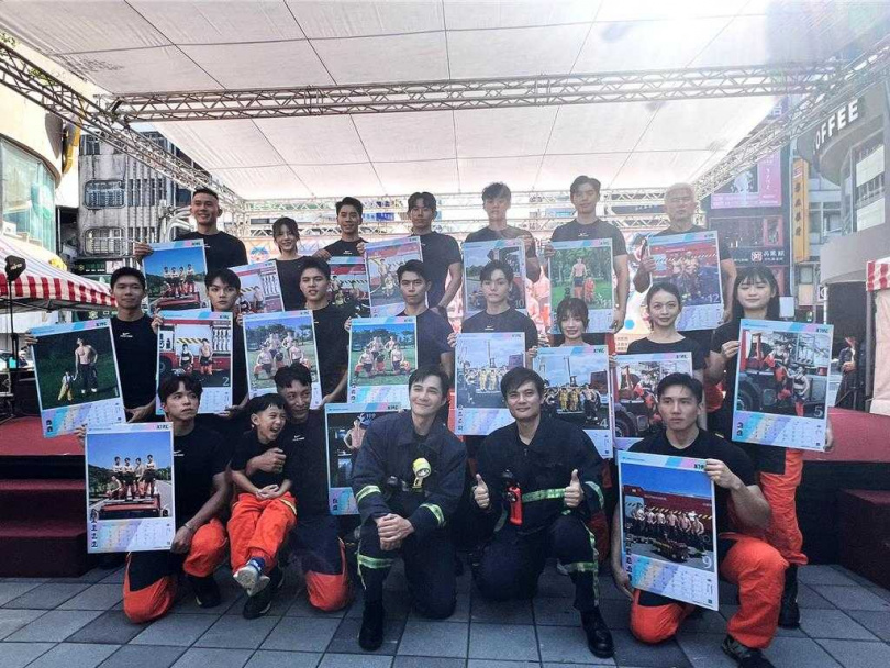 新北市消防局今舉辦「2026 新北消防形象月曆」發表會。（圖／中國時報王揚傑攝）