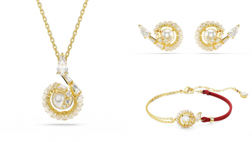 Snake項鍊／6,500元，Snake耳環／5,800元，Snake手鍊／5,300元。（圖／品牌提供）