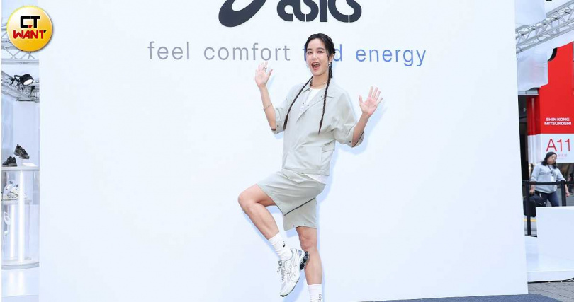 陳庭妮日前剛去日本跑完馬拉松。（圖／林士傑攝）