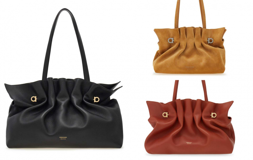 Ferragamo SOFT-BAG肩背手拿包。(圖/品牌提供)