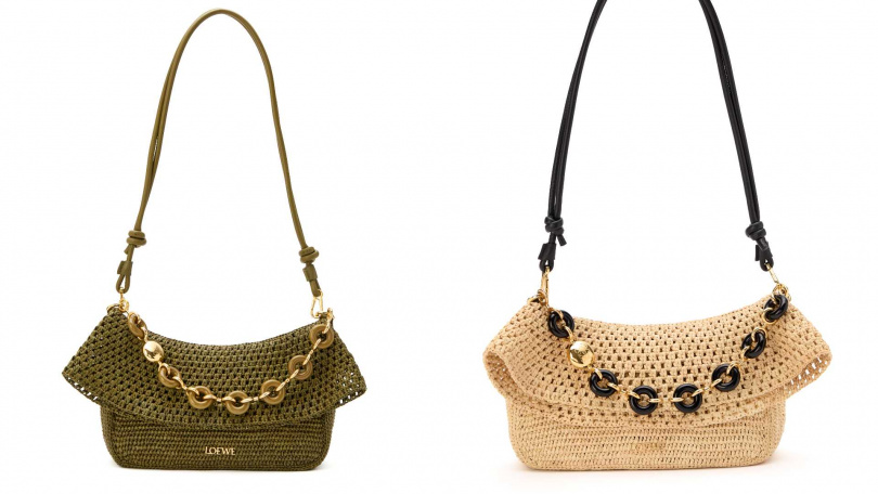 Chloé Horse Medal草編水桶包／24,900元（圖／品牌提供）