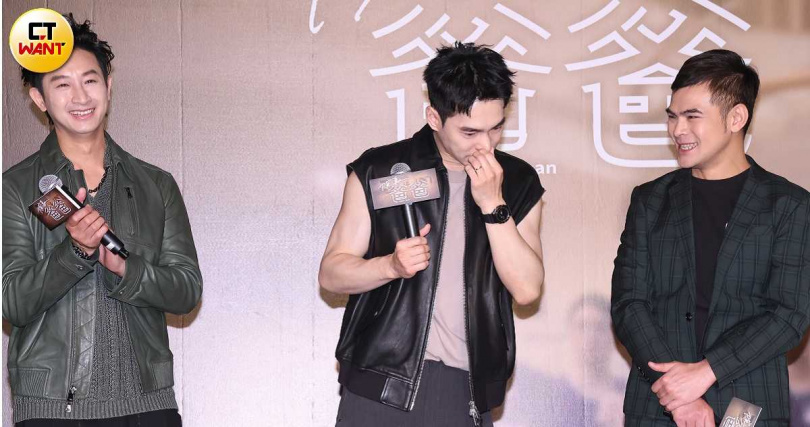 張書豪在記者會上一度感動落淚。（圖／焦正德攝）