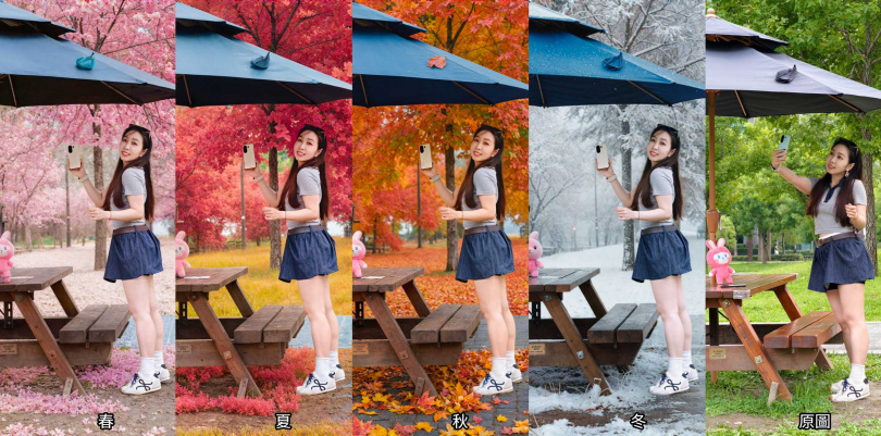 AI四季人像。（圖／vivo提供）