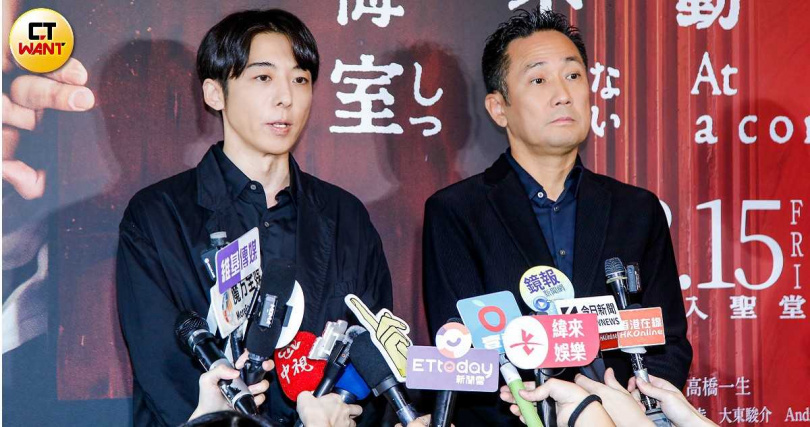 導演渡邊一貴（右）和高橋一生都對台灣觀眾的熱情印象深刻。（圖／趙文彬攝）