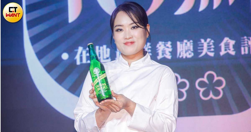 鄭智善酒量驚人，喝啤酒沒有醉過。（圖／趙文彬攝）