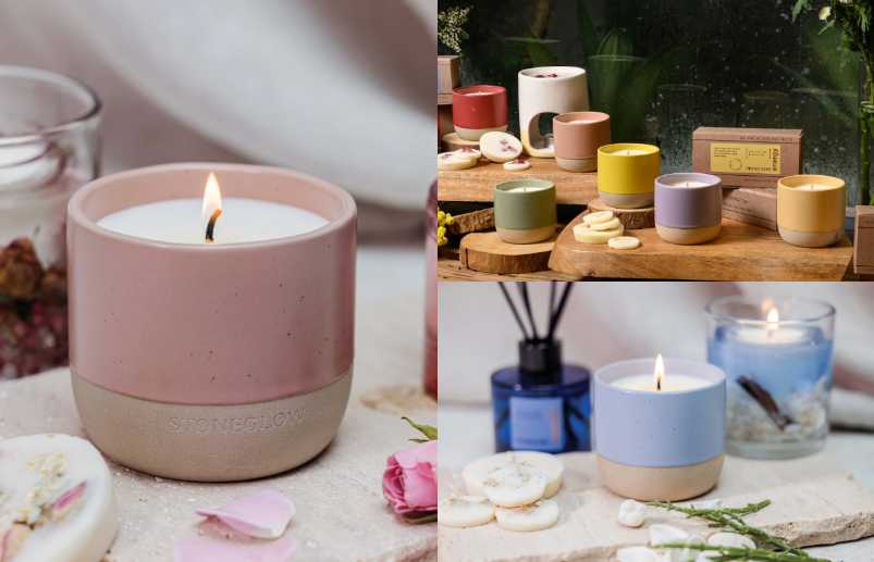 STONEGLOW 自然元素系列香氛燭杯 / 1,100元（圖／品牌提供）