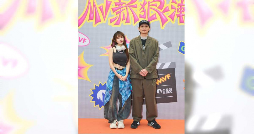 張若凡與導演殷振豪出席MV新狼潮座談會。（圖／索尼音樂提供）