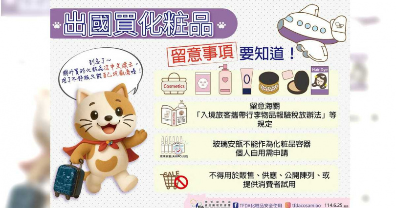 食藥署提醒須知。（圖／食藥署提供）