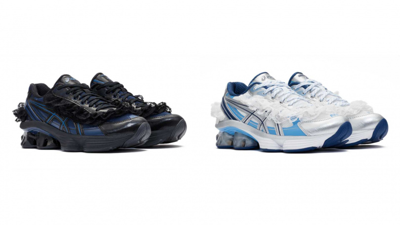 ASICS GEL-KINETIC FLUENT x SHUSHU/TONG 蕾絲鞋／7,980元（圖／品牌提供）