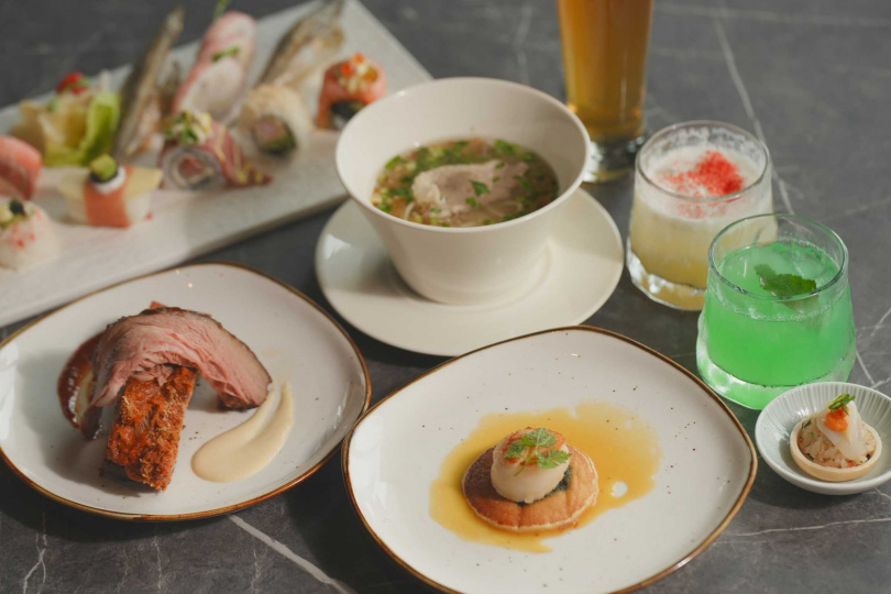 URBAN PARADISE以「都會饗樂 微醺時光」為概念設計9大餐區。（圖／饗賓集團提供）