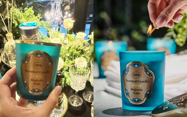 SABON流光夜宴香氛蠟燭 180g/2,380元(圖/品牌提供、黃筱婷攝)