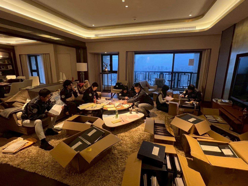 查扣現場。(圖/翻攝畫面)