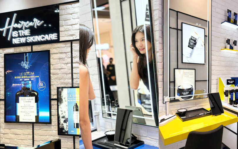 Hair Rituel by Sisley選址於信義A8開設首間品牌旗艦店，推出常態性專家級精密髮肌診斷服務，鄰近上班族只要利用午休時間就能享有一整套的髮肌完整服務。（圖／吳雅鈴攝）