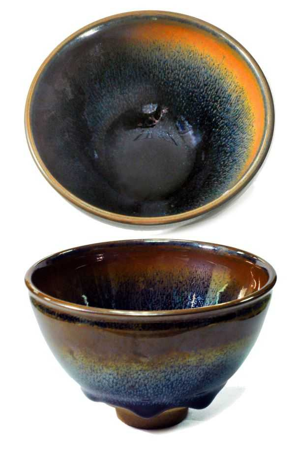 「石橋窯」主人劉欽瑩的兔毫天目。（圖／吳德亮攝影）