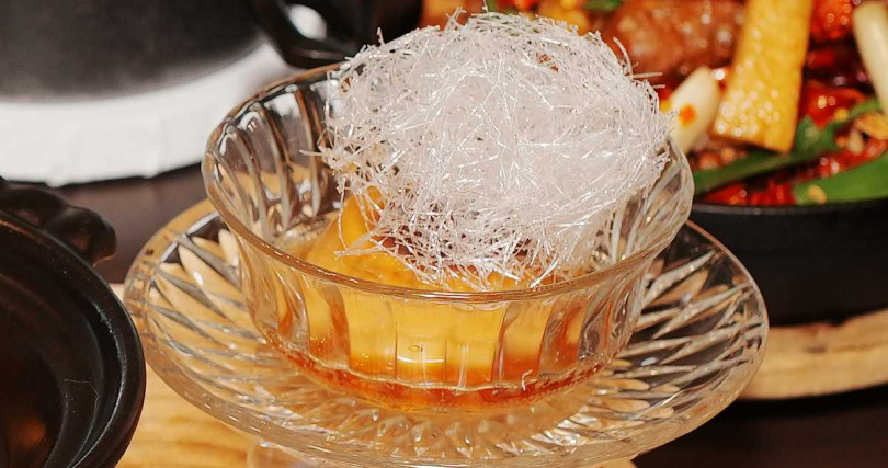 鳥巢焦糖南瓜布丁（圖／開飯川食堂提供）。