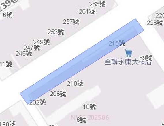 大橋二街停水區域。（圖／翻攝自自來水公司官網）