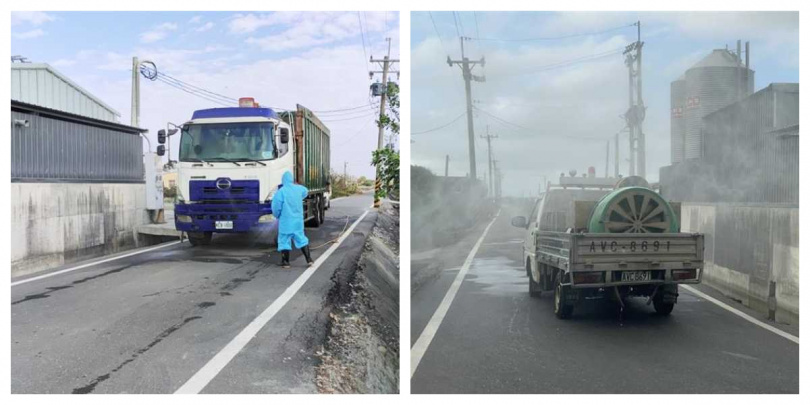 彰化縣動物防疫所說明，芳苑鄉該蛋雞場於23日通報異常死亡，25日確診感染新型H5N1亞型高病原性禽流感病毒，27日完成撲殺及清消作業。 （圖／彰化縣動物防疫所提供）  