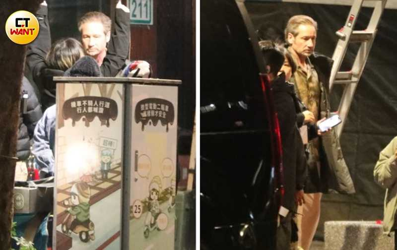 曾因演出影集《X檔案》「FBI探員穆德」而紅遍全世界的大衛·威廉·杜考夫尼也出現在拍片現場。(圖/本刊攝影組)