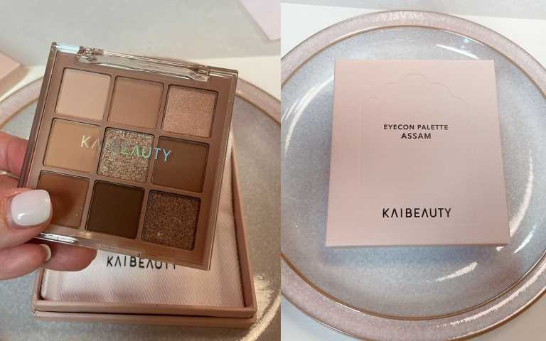 KAIBEAUTY藝想調色眼彩盤 阿薩姆0.8gx9/980元（圖／黃筱婷攝）