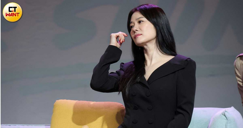 48歲的金賢珠保養得宜，她盡量攝取原型食物、少量多餐。（圖／焦正德攝）