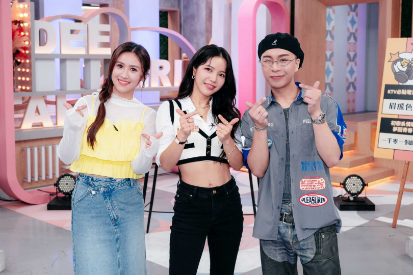 派翠克（右）模仿GD獲得頌樂讚賞。（圖／東森提供）