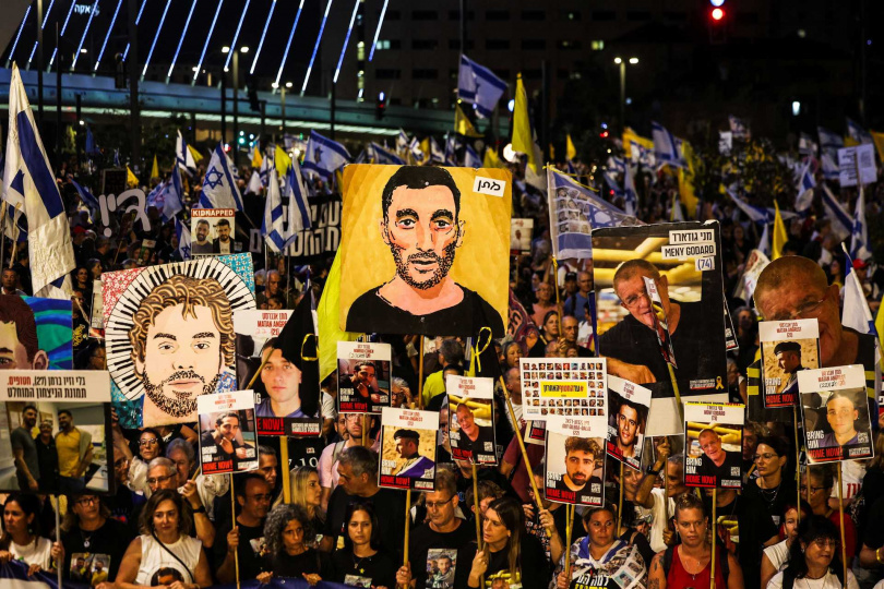 耶路薩冷街頭爆發抗議潮。（圖／達志／路透社）