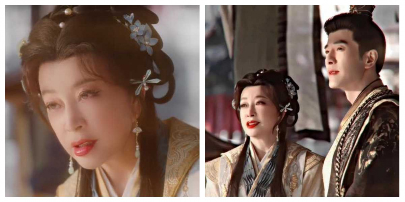 75歲劉曉慶親自演出少女時期，吻戲畫面引發熱議。（圖／翻攝自一娛三分地）