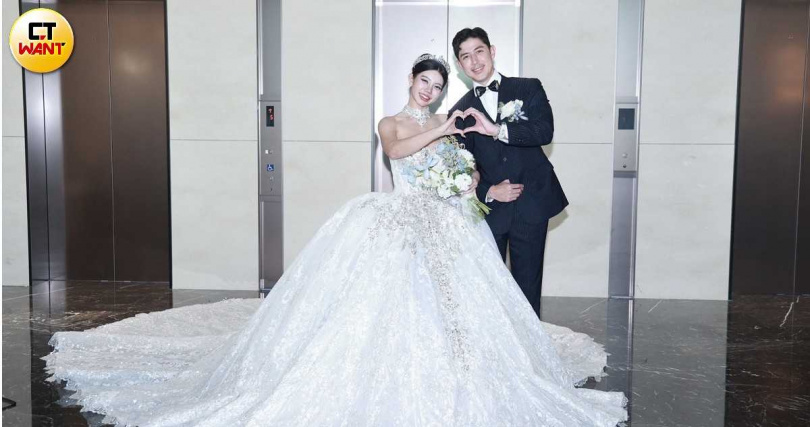 田舞陽透露兩人目前尚未完成結婚登記。（圖／蘇聖倫攝）