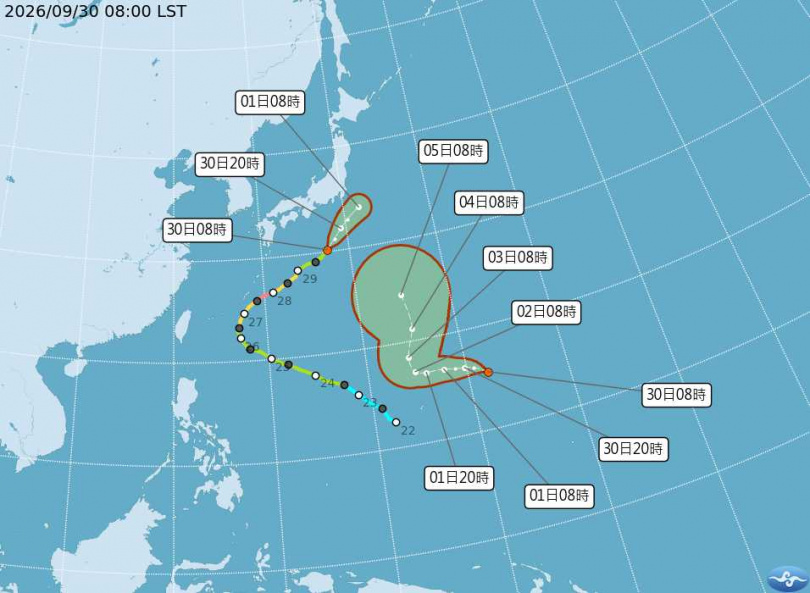 (圖/翻攝中央氣象署提供)