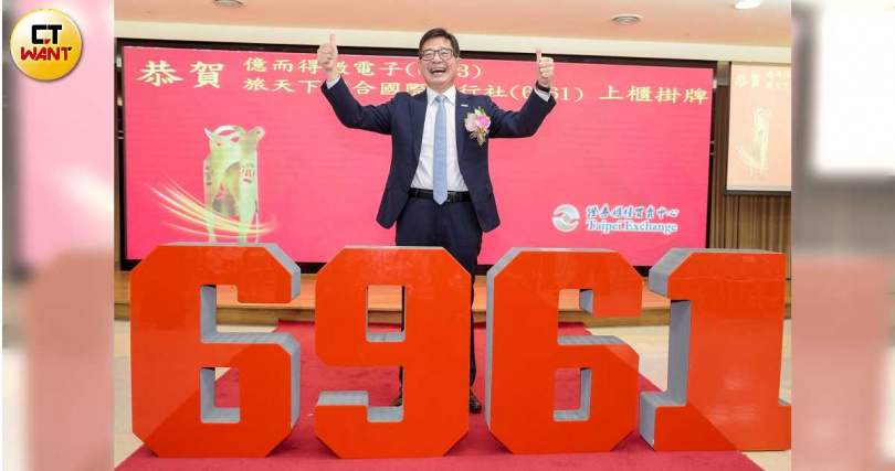 出國旅遊已成為現代人的生活常態,1月甫掛牌上櫃的旅天下喊出今年整體營收將以雙位數成長,圖為董事長李嘉寅。(圖/黃耀徵攝)