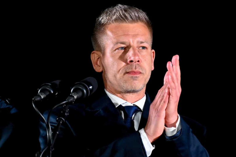 蒂薩黨領袖、候任匈牙利總理馬格雅(Peter Magyar)。(圖/達志/美聯社)