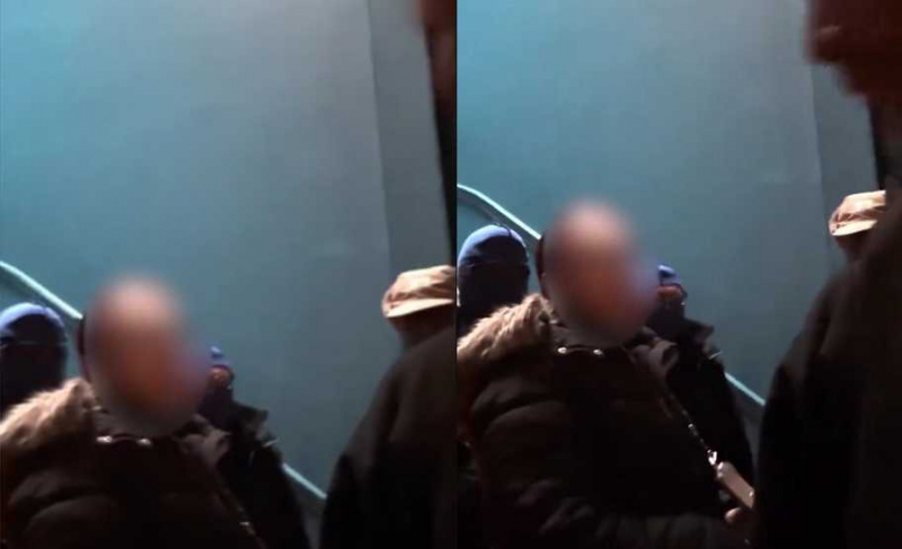 有一名19歲男子參加成人女星邦妮的「千人斬」活動，遭到親媽到現在帶走。（圖／翻攝自Bonnie Blue TikTok）