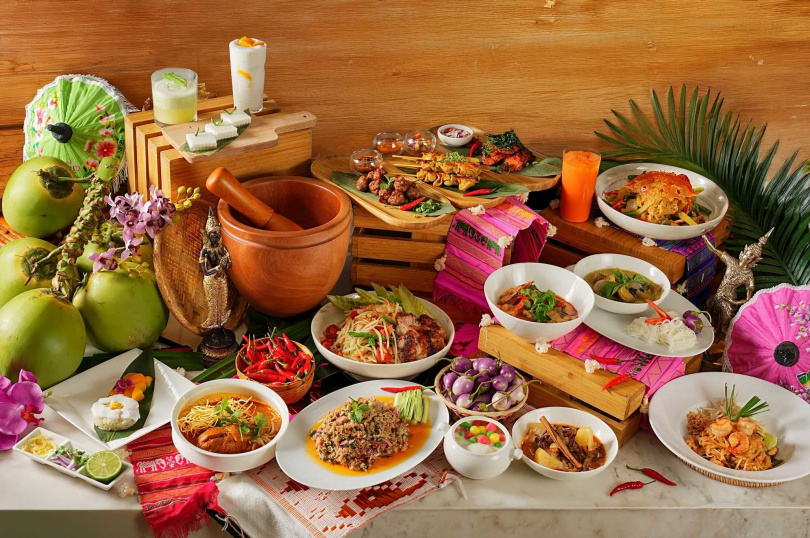 大溪笠復威斯汀推出泰國美食祭，邀請曼谷客座主廚來台獻藝，呈現多款經典泰式佳餚。（圖／桃園大溪笠復威斯汀度假酒店提供）