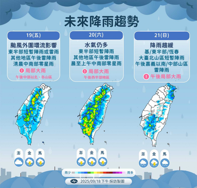 未來降雨趨勢。（圖／氣象署提供）