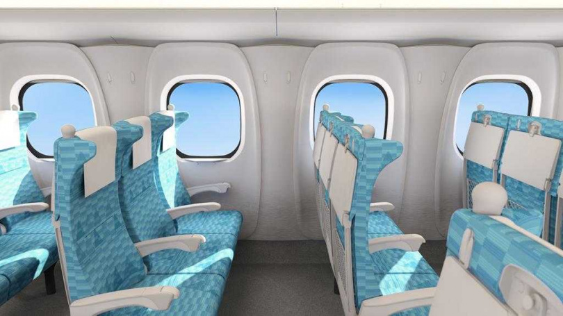 台灣高鐵N700ST列車標準車廂示意圖。(圖/台灣高鐵提供)